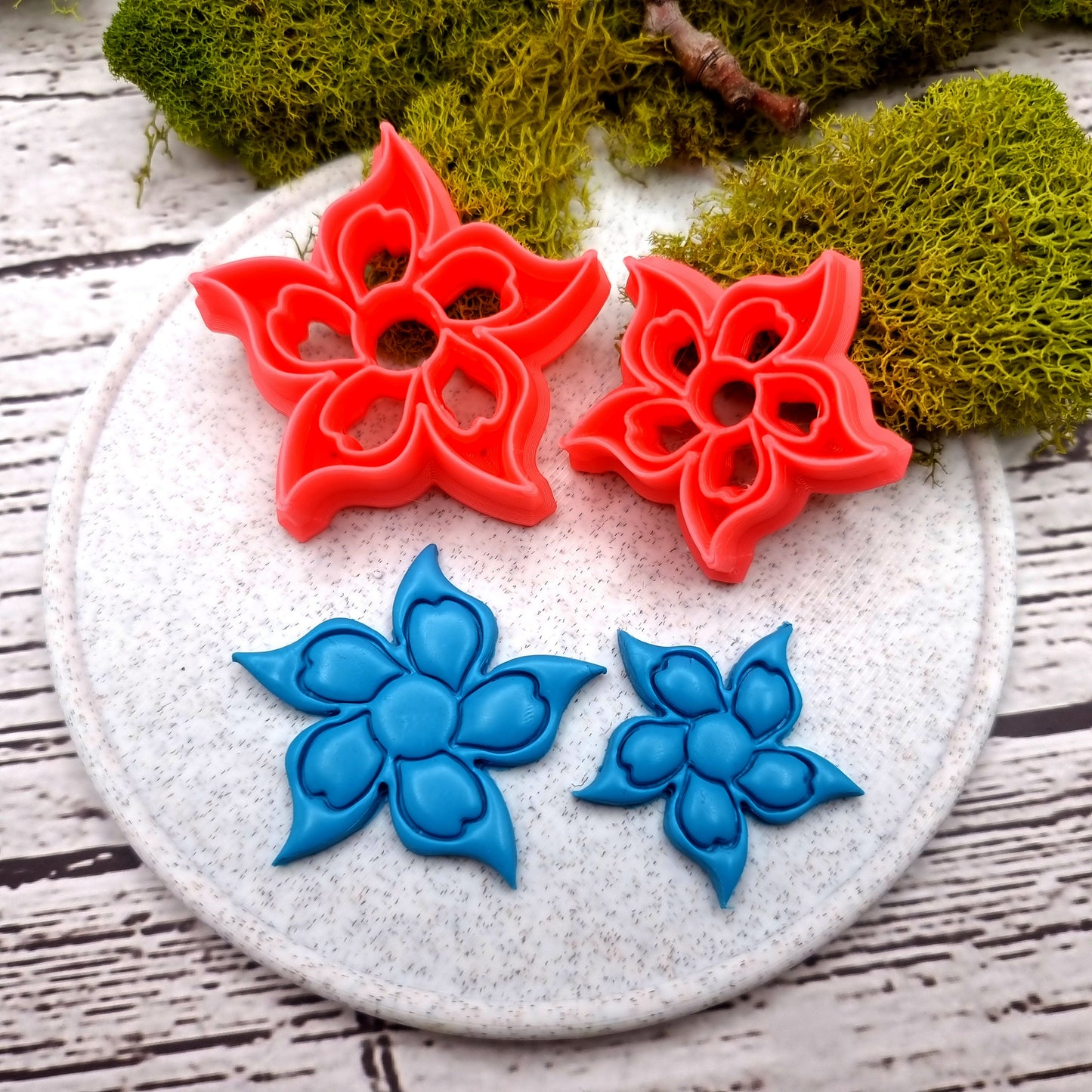 Flower Cutter #10 - Polymer Clay Cutters Plastic Cutters SweetyBijou   