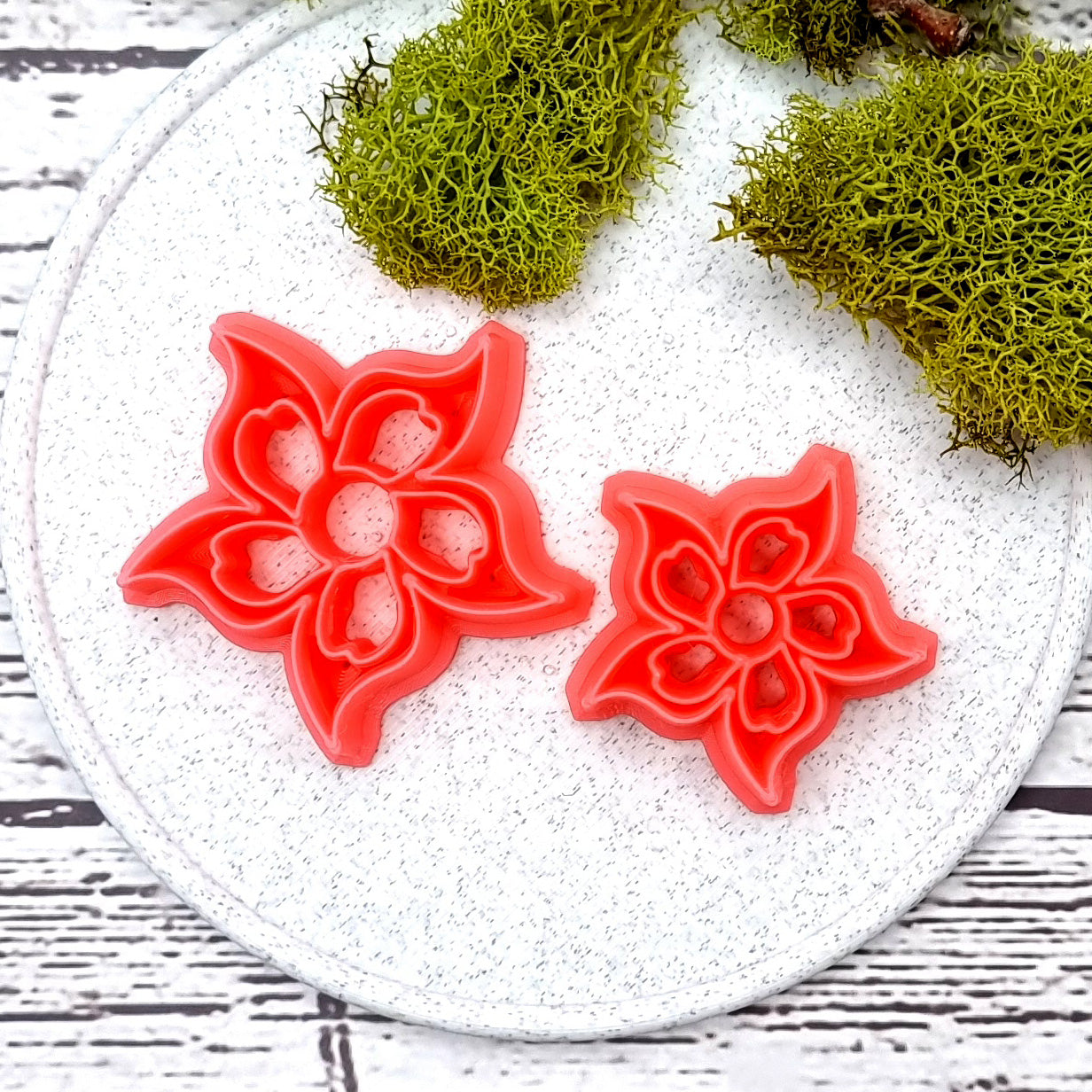 Flower Cutter #10 - Polymer Clay Cutters Plastic Cutters SweetyBijou   