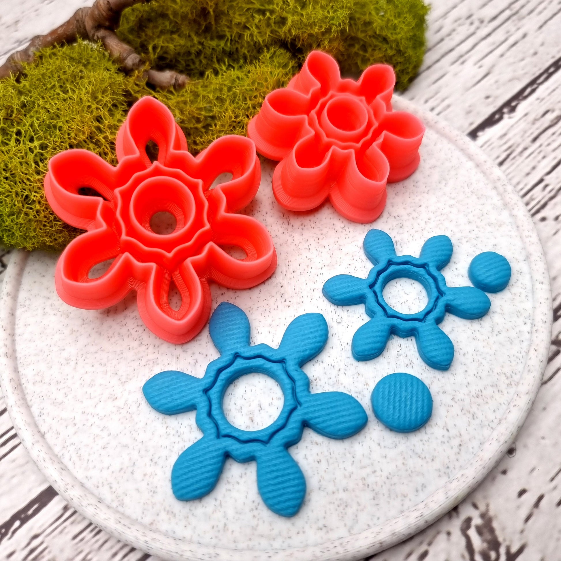 Flower Cutter #5 - Polymer Clay Cutters Plastic Cutters SweetyBijou   