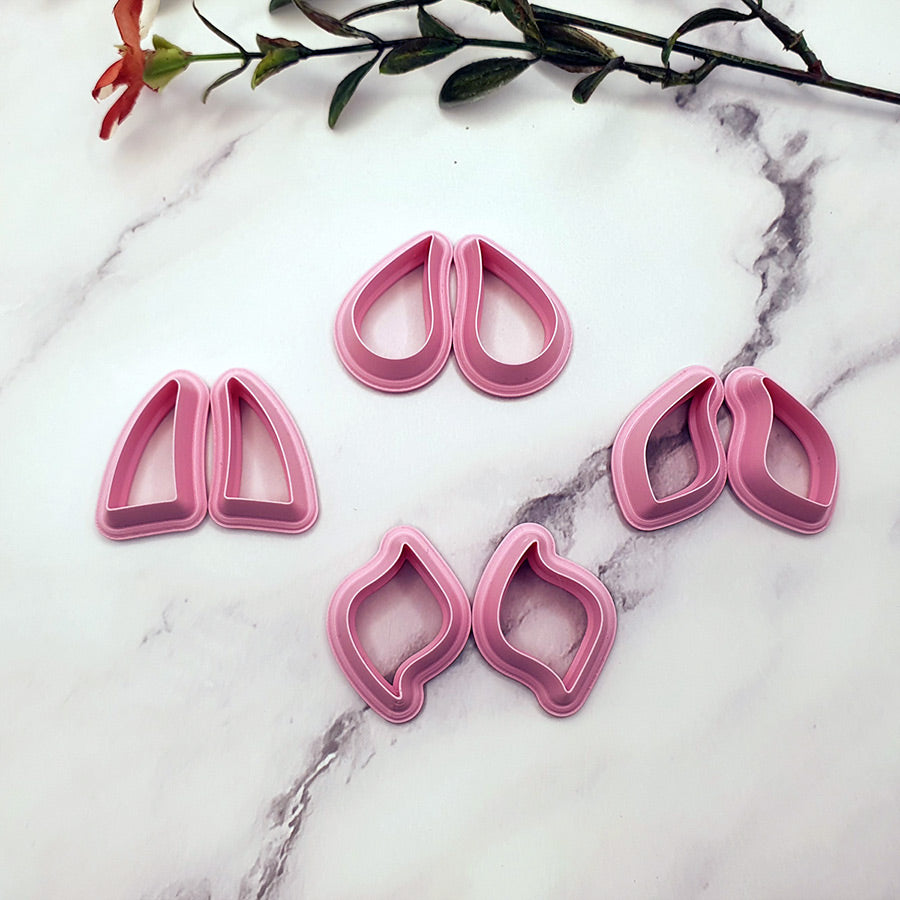 8pcs Earrings Cutters Set #6, Polymer Clay Cutters, Clay Cutters for Polymer Clay Jewelry Plastic Cutters SweetyBijou   