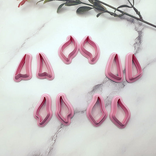 10pcs Earrings Cutters Set #8, Polymer Clay Cutters, Clay Cutters for Polymer Clay Jewelry