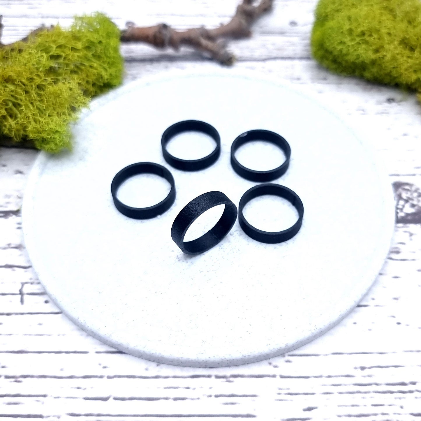 Flat Ring Blanks - Tiny (5mm) Bakeable Blanks SweetyBijou   