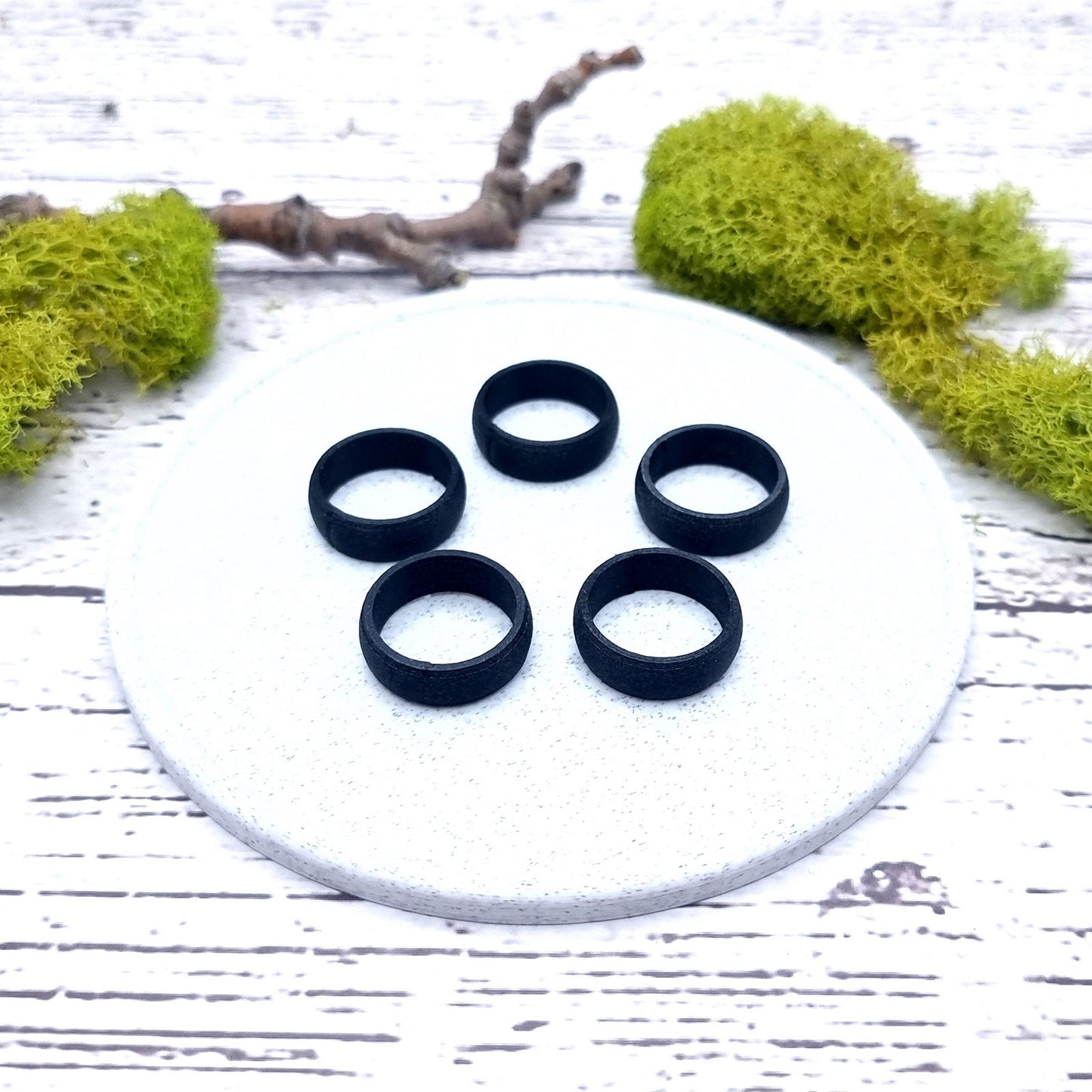 Light Convex Ring Blanks - Tiny (7.5mm) Bakeable Blanks SweetyBijou   
