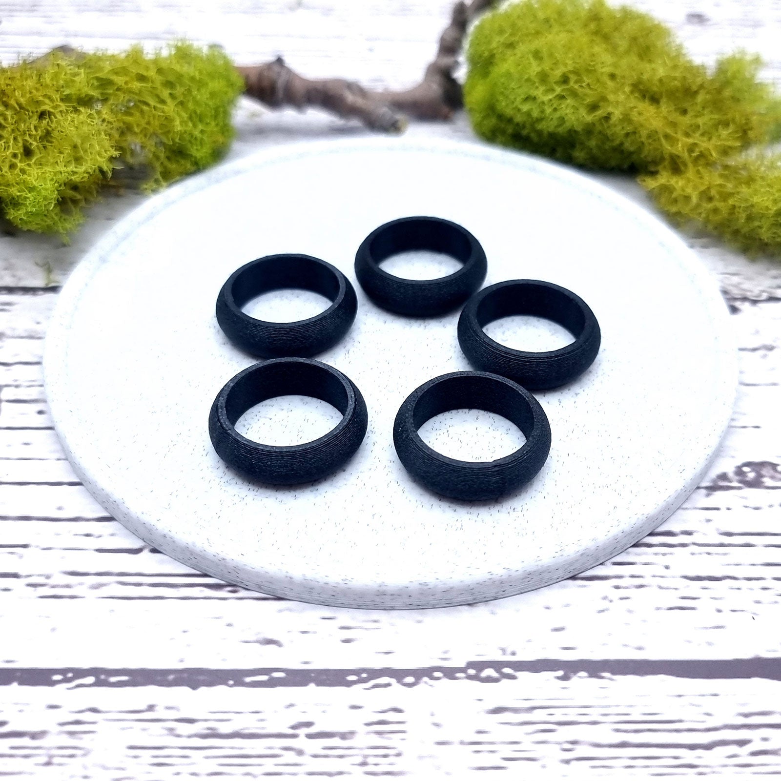 Convex Ring Blanks - Tiny (7.5mm) Bakeable Blanks SweetyBijou   