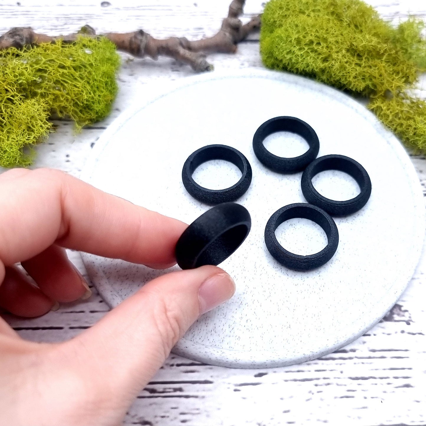 Convex Ring Blanks - Tiny (7.5mm) Bakeable Blanks SweetyBijou   
