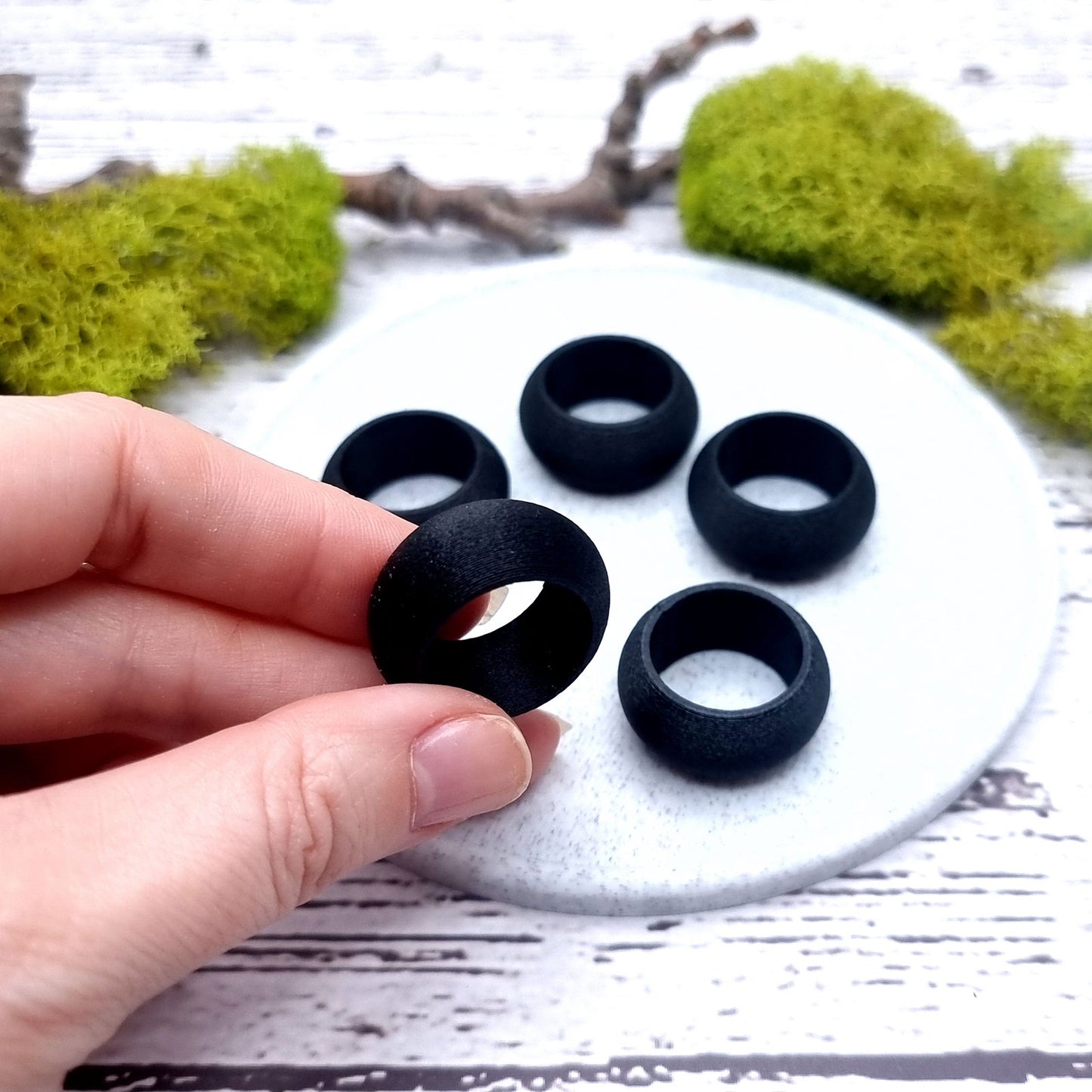 Highly Convex Ring Blanks - Wide (12.5mm) Bakeable Blanks SweetyBijou   