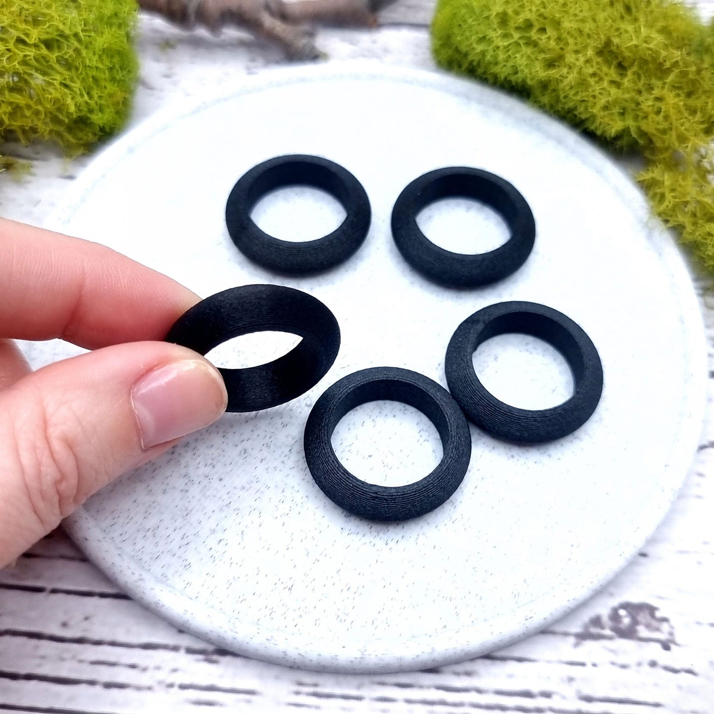 Highly Convex Ring Blanks - Tiny (7.5mm) Bakeable Blanks SweetyBijou   