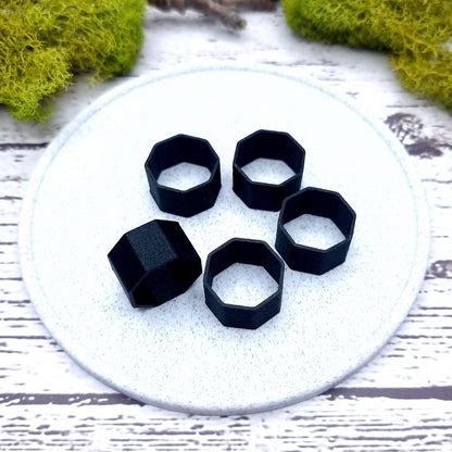 8-Sided Ring Blanks - Wide (12.5mm) Bakeable Blanks SweetyBijou   