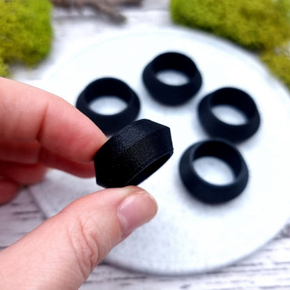 Sharp Convex Ring Blanks - Wide (12.5mm) Bakeable Blanks SweetyBijou   