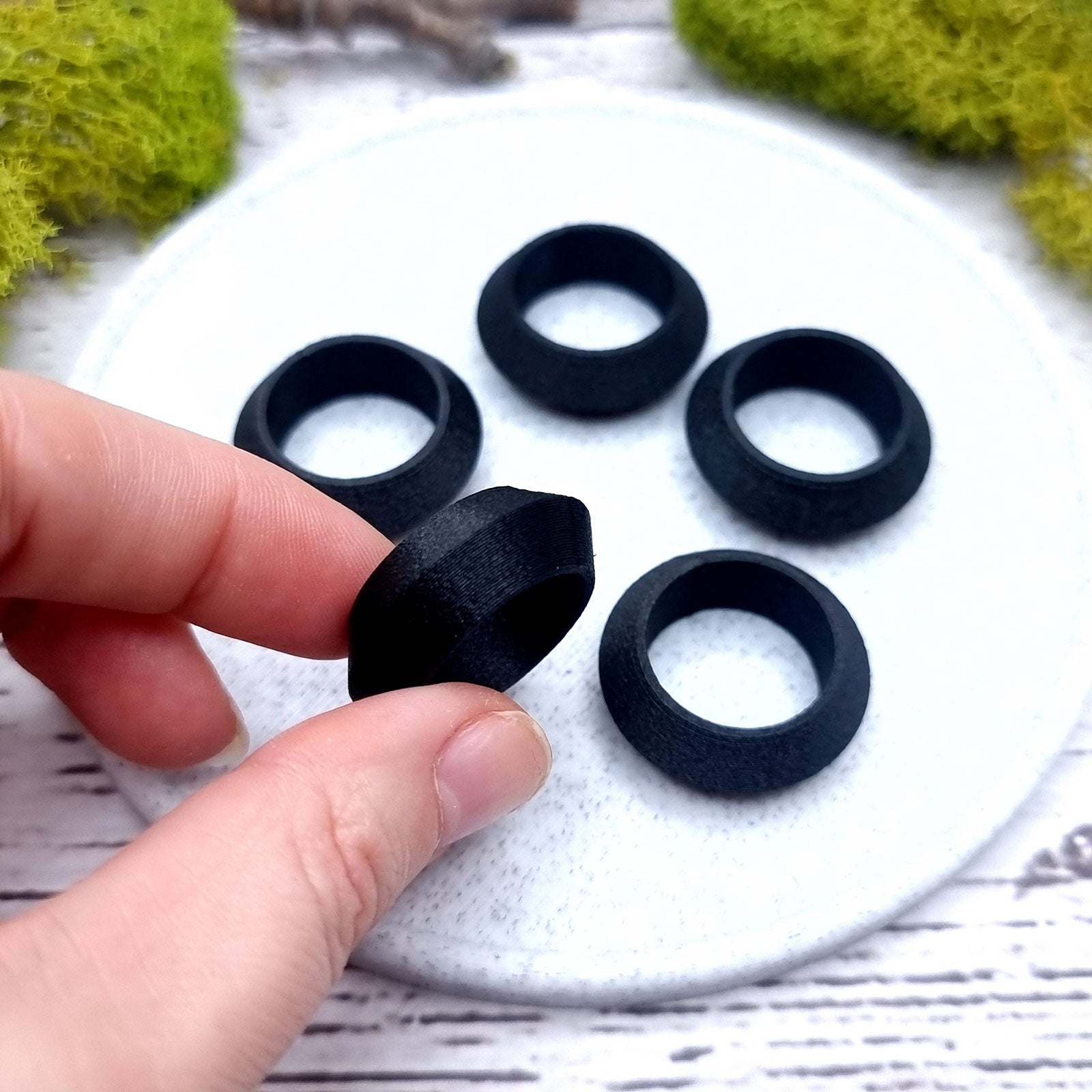 Sharp Convex Ring Blanks - Medium (10mm) Bakeable Blanks SweetyBijou   