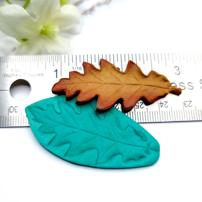 Natural Real Oak Leaf #2, 5.5cm Silicone Mold SweetyBijou   