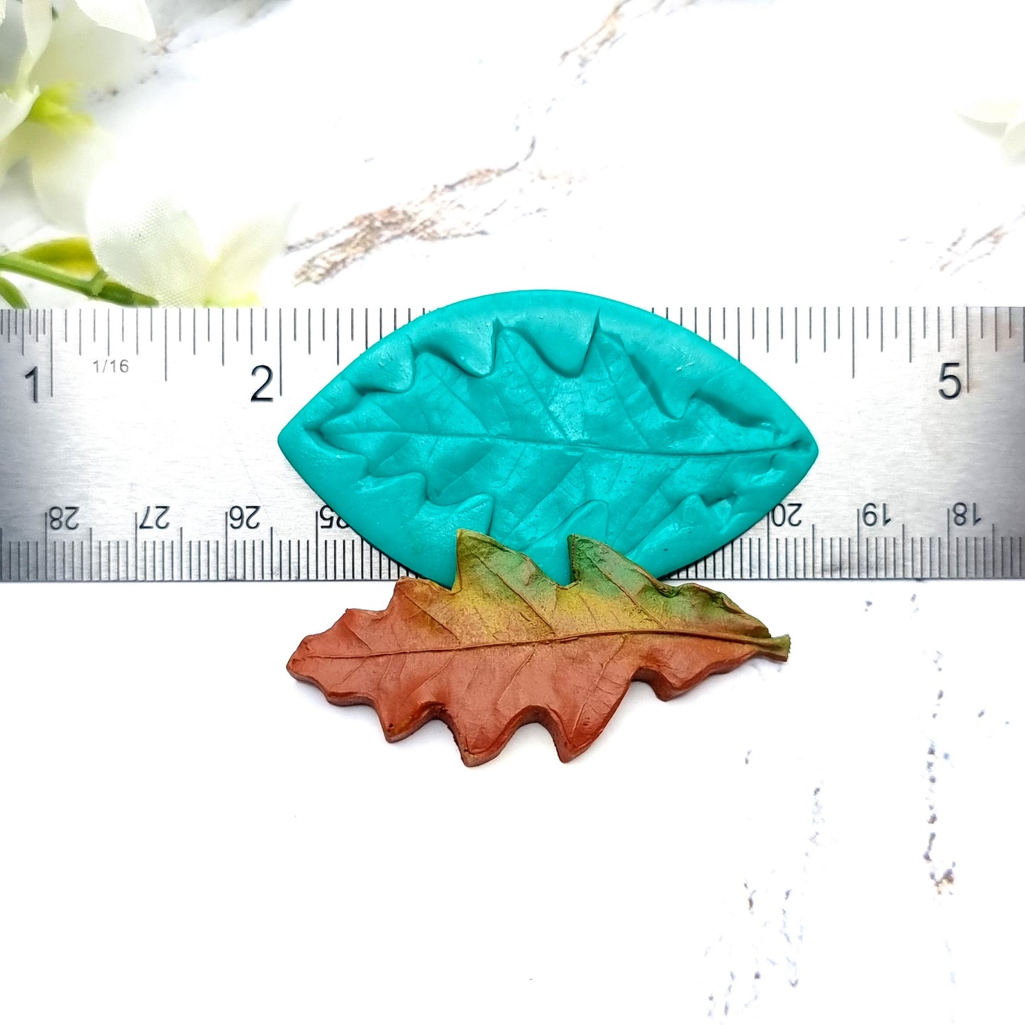 Natural Real Oak Leaf #8, 5.5cm Silicone Mold SweetyBijou   