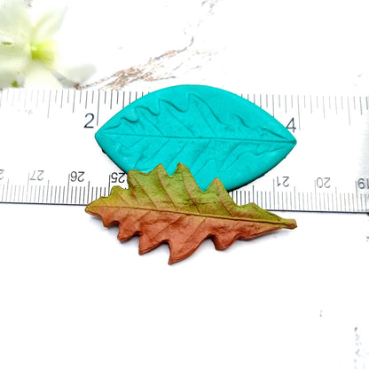 Natural Real Oak Leaf #9, 5cm Silicone Mold SweetyBijou   