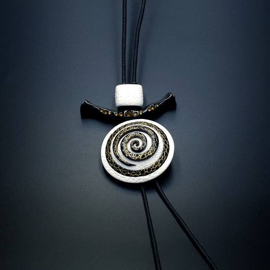 Yin-Yang Swirl Pendant - Cosmic Infinity Pendant SweetyBijou Jewelry Default Title  