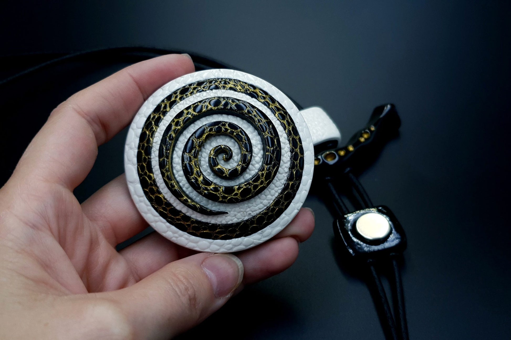 Yin-Yang Swirl Pendant - Cosmic Infinity Pendant SweetyBijou Jewelry   