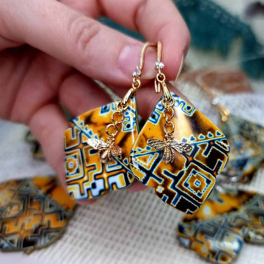 Ukrainian Motifs Earrings #9 Earrings SweetyBijou Jewelry   