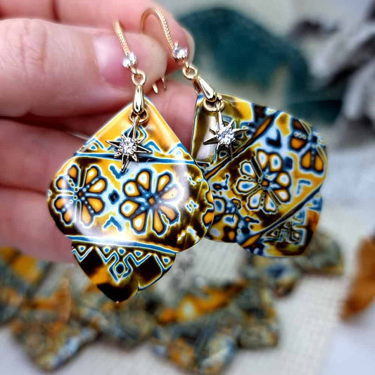 Ukrainian Motifs Earrings #11 Earrings SweetyBijou Jewelry Default Title  
