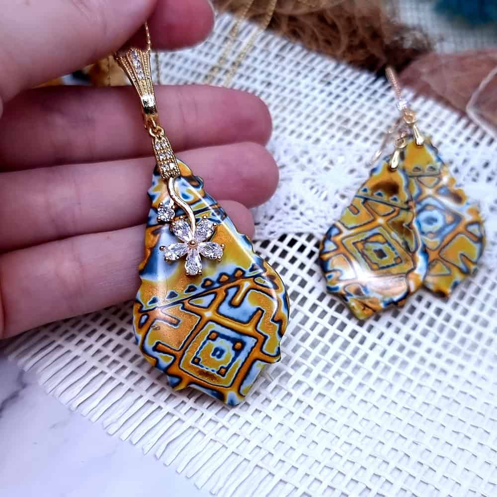 Ukrainian Motifs Earrings #2 Earrings SweetyBijou Jewelry   