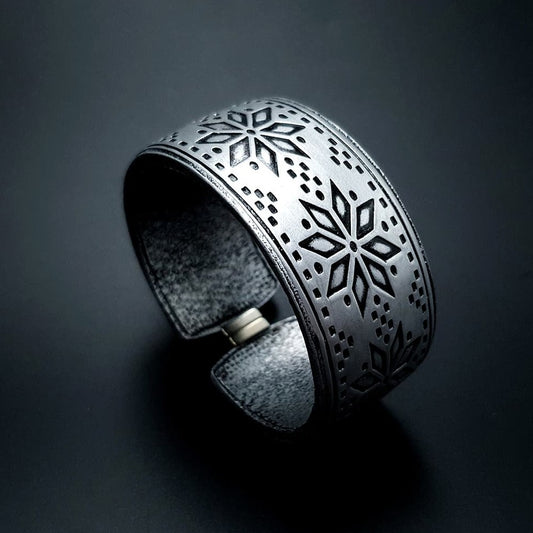 "Silver Winter" Polymer clay bracelet Bracelet SweetyBijou Jewelry Default Title  
