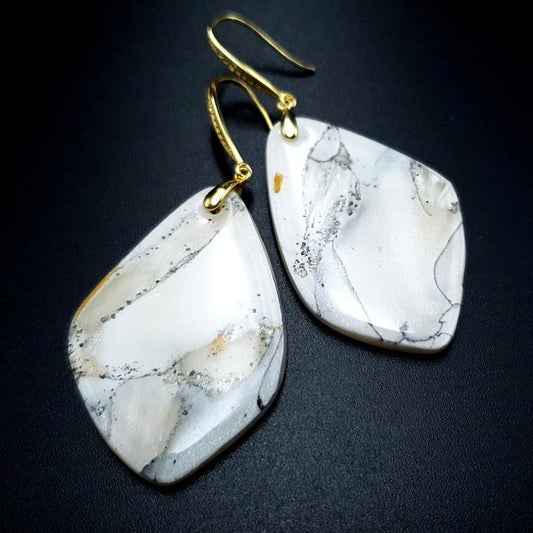 "Marble" Faux marble earrings Earrings SweetyBijou Jewelry Default Title  