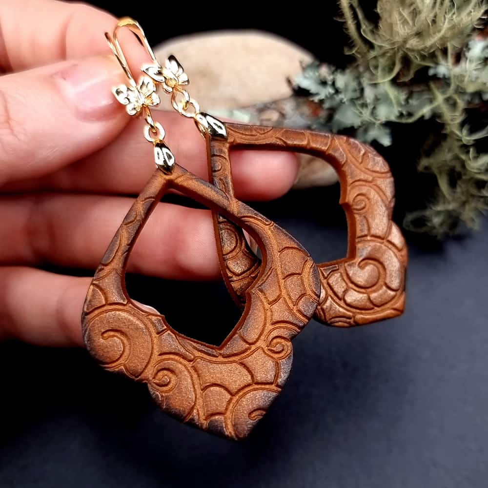 Polymer clay Earrings "Cocoa" Earrings SweetyBijou Jewelry   