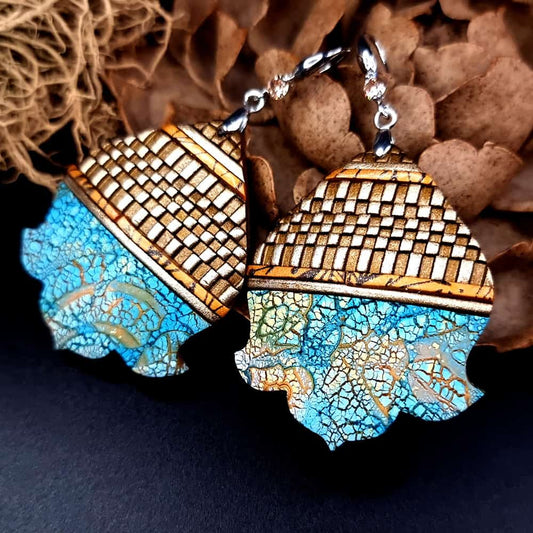 Polymer clay Earrings "Moroccan Flowers" Earrings SweetyBijou Jewelry Default Title  