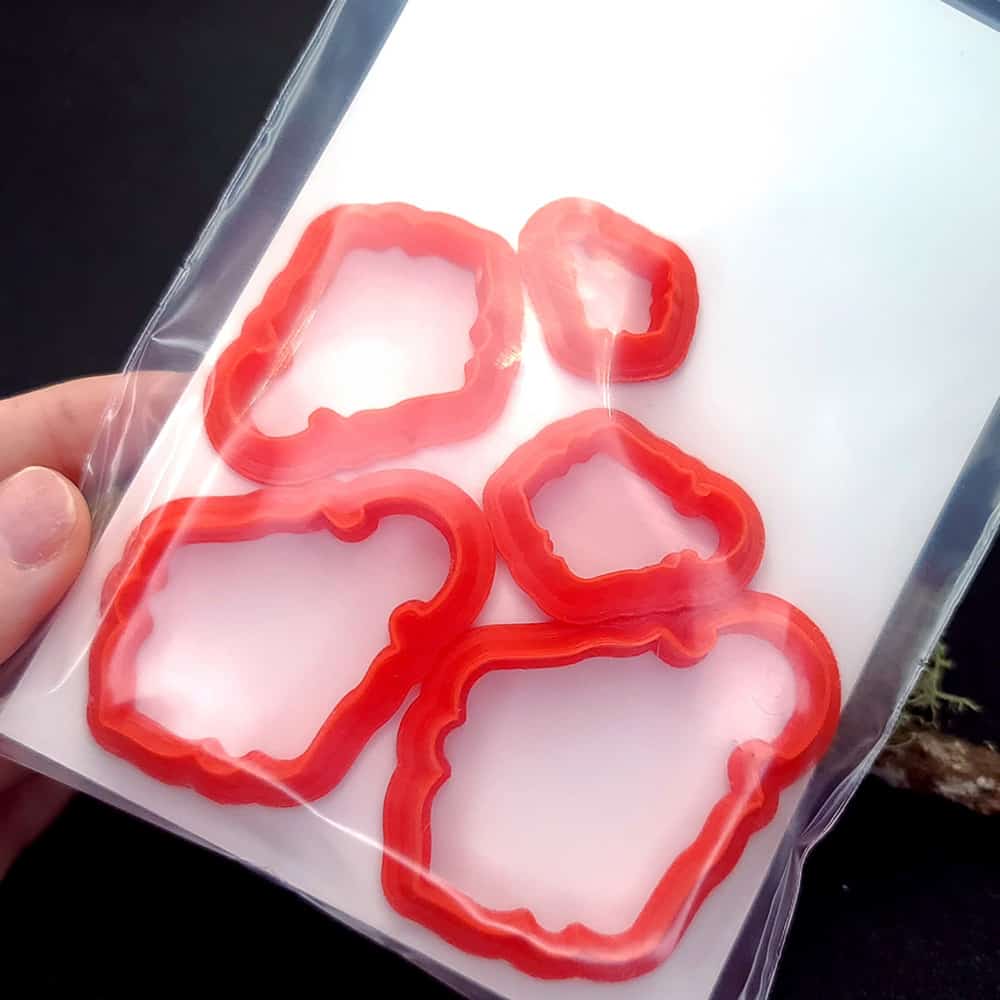 Silhouette of Sentiment - Polymer Clay Cutter Plastic Cutters SweetyBijou   