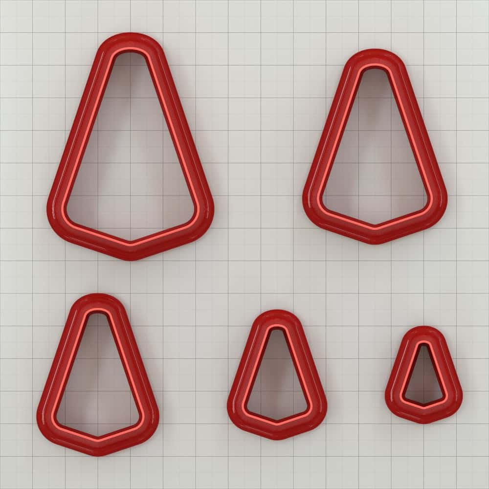 Sleek Triangle Clay Cutter Plastic Cutters SweetyBijou   