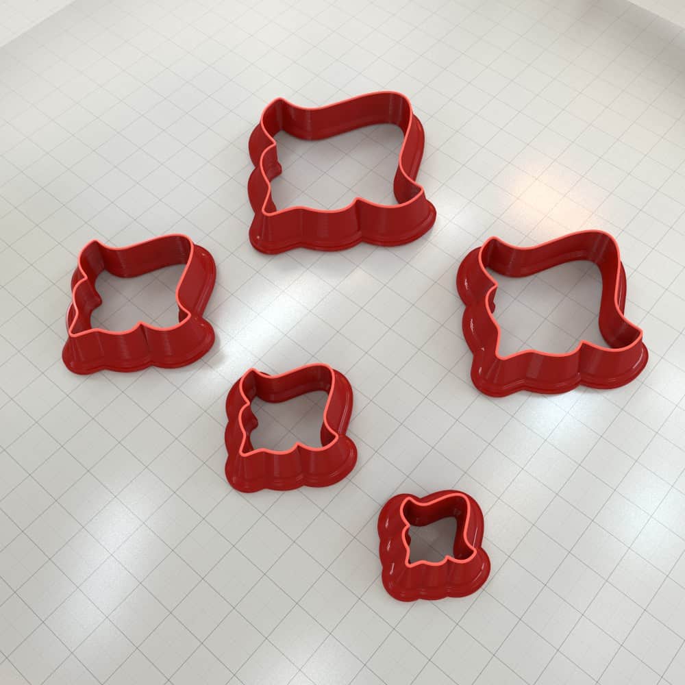 Distinctive Heart-Shaped Clay Cutter Plastic Cutters SweetyBijou   