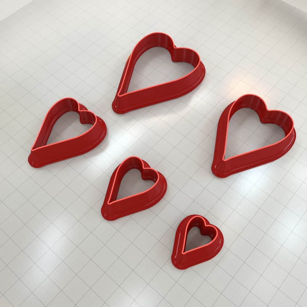 Artisan Heart-Shaped Clay Cutter Plastic Cutters SweetyBijou   