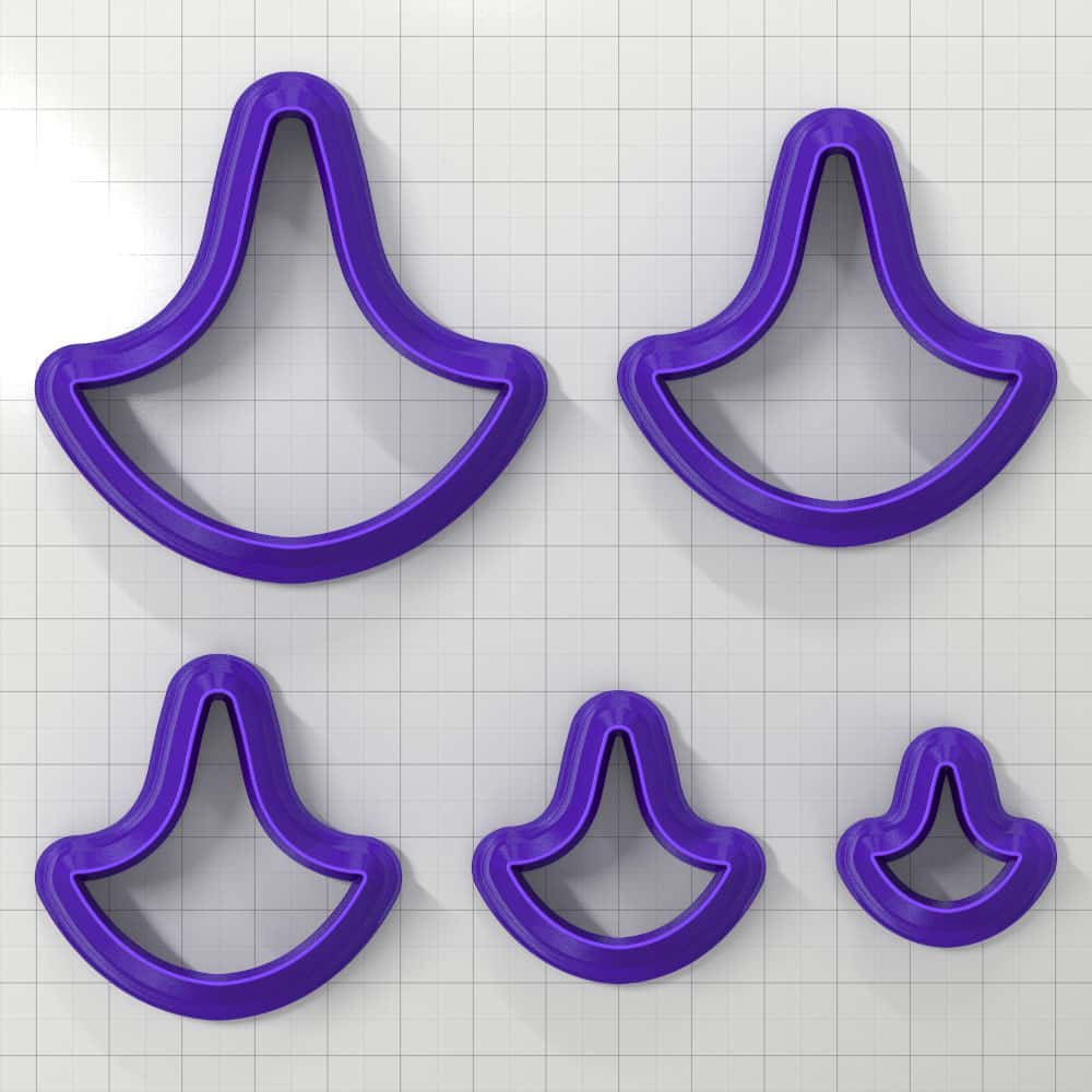 SHIELD#3 - Set of 5 Polymer Clay Cutters Plastic Cutters SweetyBijou   