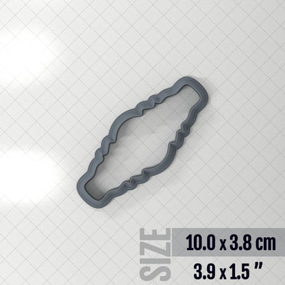 Bracelet #1 - Polymer Clay Cutter Plastic Cutters SweetyBijou 10.0 x 3.8 cm  