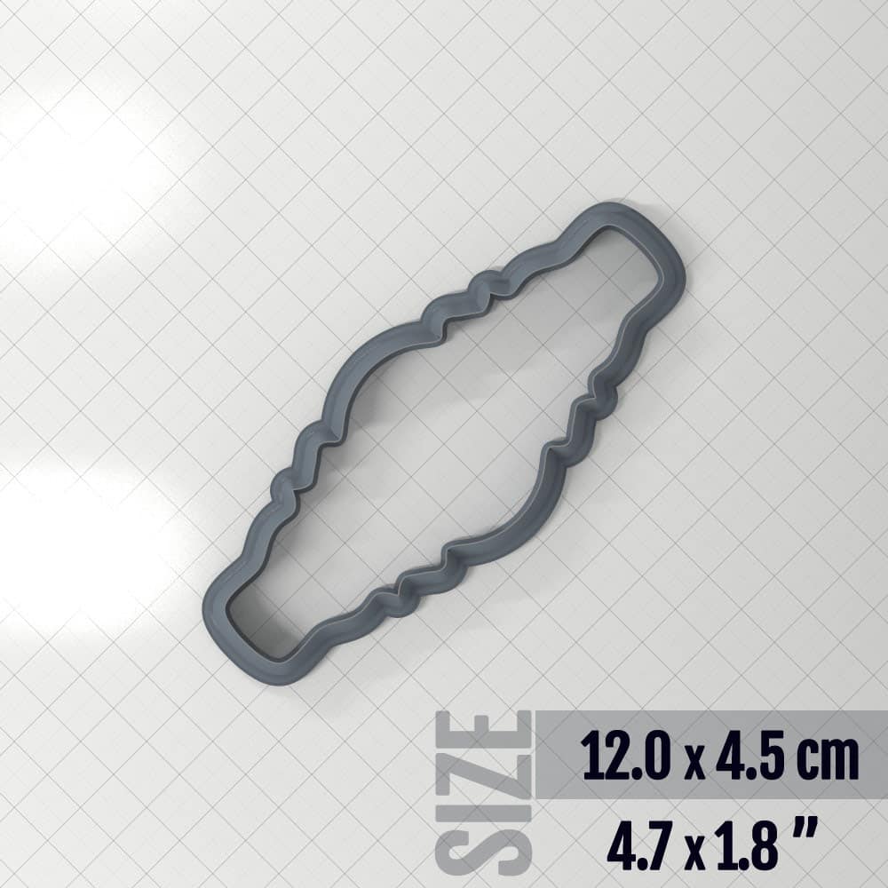 Bracelet #1 - Polymer Clay Cutter Plastic Cutters SweetyBijou 12.0 x 4.5 cm  