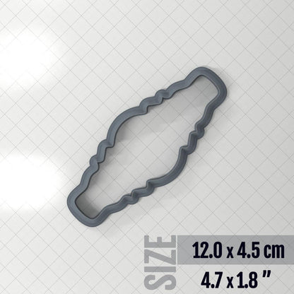 Bracelet #1 - Polymer Clay Cutter Plastic Cutters SweetyBijou 12.0 x 4.5 cm  