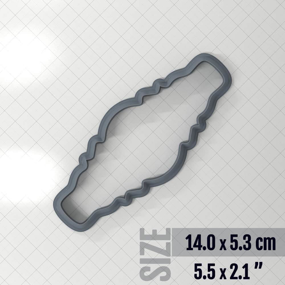 Bracelet #1 - Polymer Clay Cutter Plastic Cutters SweetyBijou 14.0 x 5.3 cm  