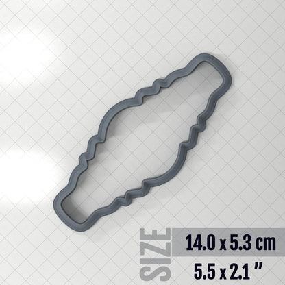 Bracelet #1 - Polymer Clay Cutter Plastic Cutters SweetyBijou 14.0 x 5.3 cm  