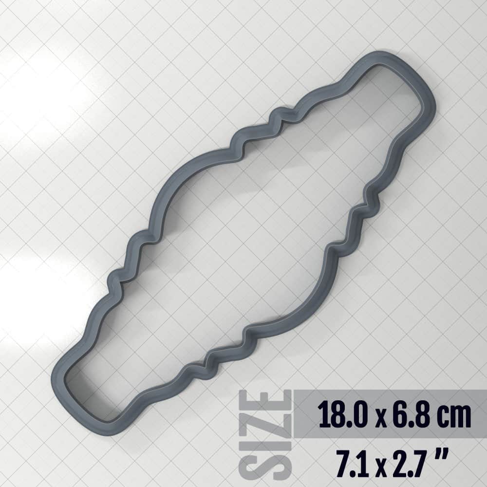 Bracelet #1 - Polymer Clay Cutter Plastic Cutters SweetyBijou 18.0 x 6.8 cm  
