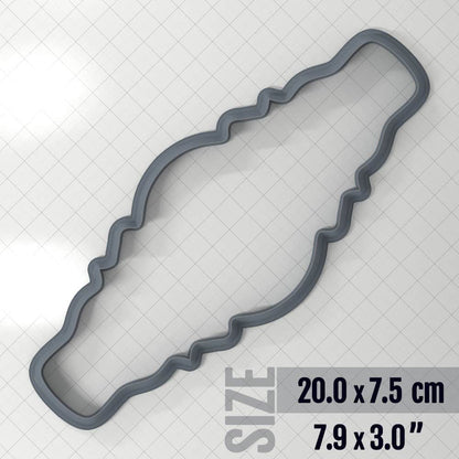 Bracelet #1 - Polymer Clay Cutter Plastic Cutters SweetyBijou 20.0 x 7.5 cm  