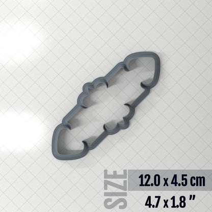 Bracelet #10 - Polymer Clay Cutter Plastic Cutters SweetyBijou 12.0 x 4.5 cm  