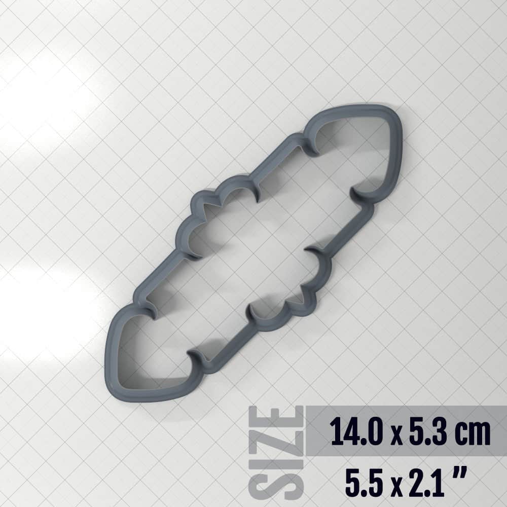 Bracelet #10 - Polymer Clay Cutter Plastic Cutters SweetyBijou 14.0 x 5.3 cm  