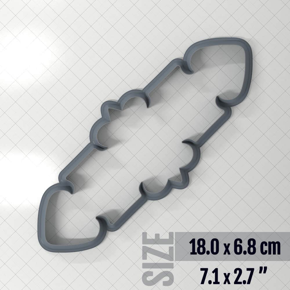 Bracelet #10 - Polymer Clay Cutter Plastic Cutters SweetyBijou 18.0 x 6.8 cm  