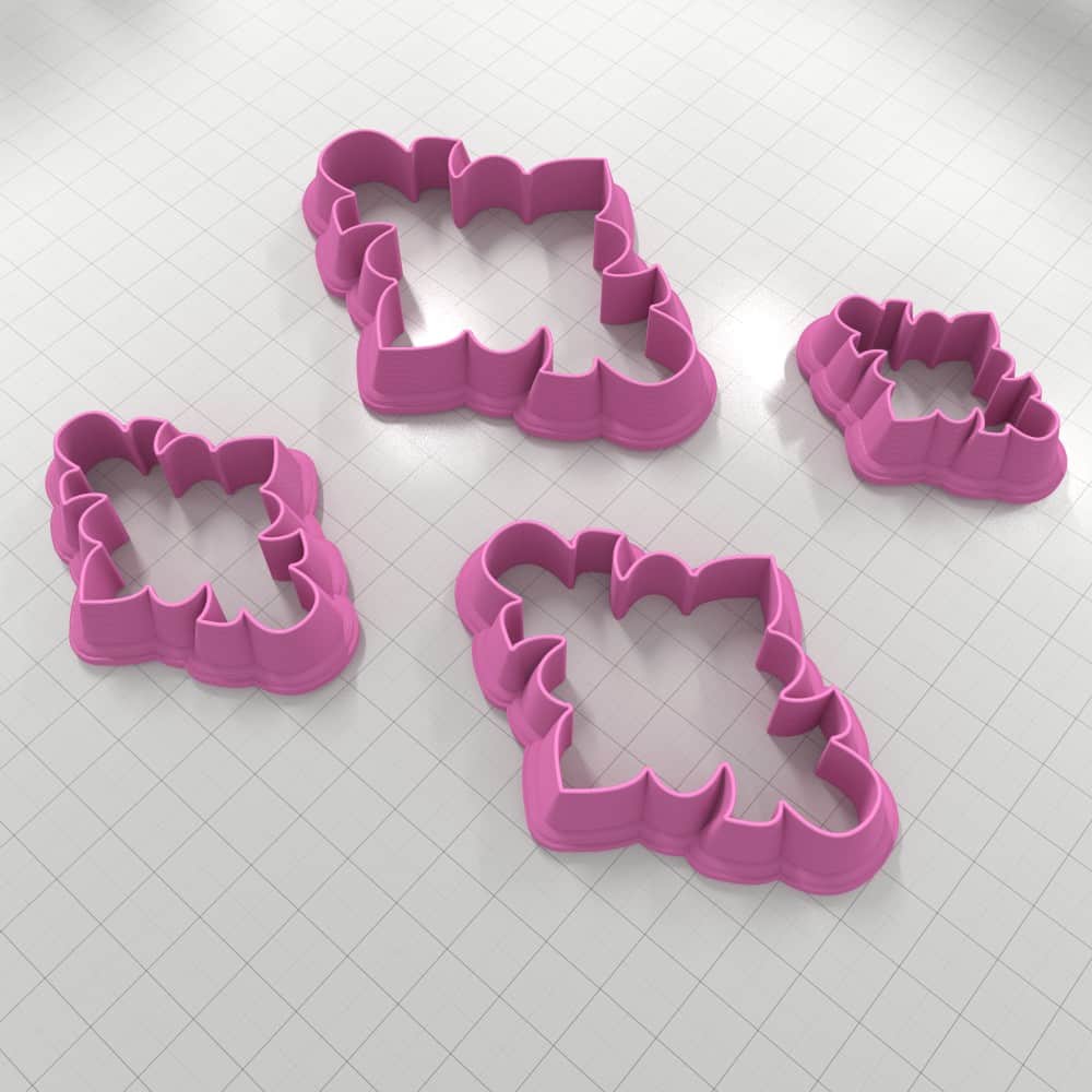 Scalloped Polymer Clay Cutters Plastic Cutters SweetyBijou   
