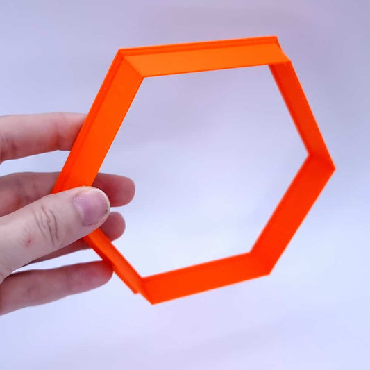 Huge Hexagon Cutter Plastic Cutters SweetyBijou 8cm  