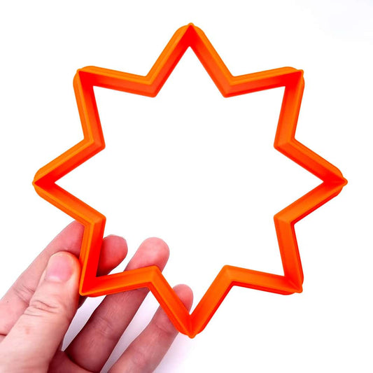 Huge Star 8-Pointed Cutter Plastic Cutters SweetyBijou 8cm  