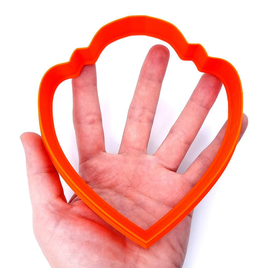 Huge Wavy Heart Clay Cutter Plastic Cutters SweetyBijou 8cm  
