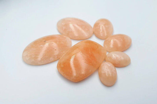 7 pcs Faux Pink Stones from Polymer Clay (Set #12) Cabochons SweetyBijou Default Title  