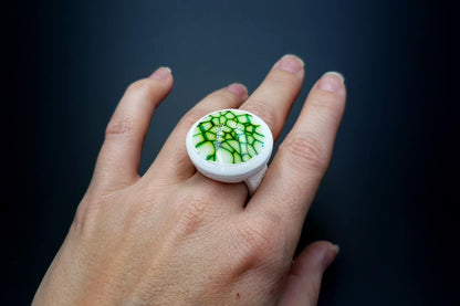 "Green cells" Ring Ring SweetyBijou Jewelry   