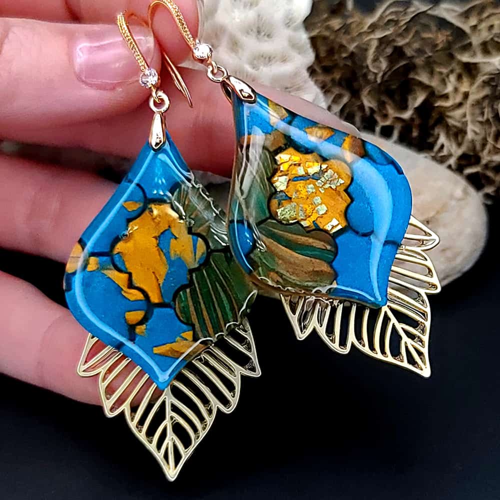 Romantic Earrings "Moroccan Mosaic" Earrings SweetyBijou Jewelry   