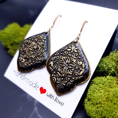 Bronze Filigree Earrings - Sophisticated Gift for Your Beloved Earrings SweetyBijou Jewelry   