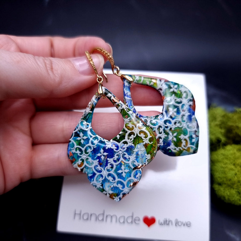 Mosaic Marvel Earrings - Romantic Gift for Special Occasions Earrings SweetyBijou Jewelry   